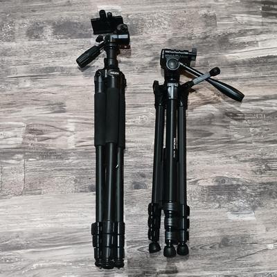 LOT 135: Bogen Manfrotto 3068 Heavy Duty Tripod, König & Meyer Microphone Stand, Proline Dolica Tripod & More