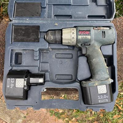 LOT 136: BernzOmatic Quick Fire Torch Kit & Ryobi Cordless Drill (no charger)