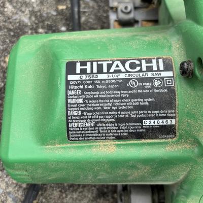 LOT 139: Hitachi Framing Nailer & Circular Saw