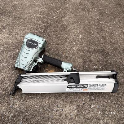 LOT 139: Hitachi Framing Nailer & Circular Saw