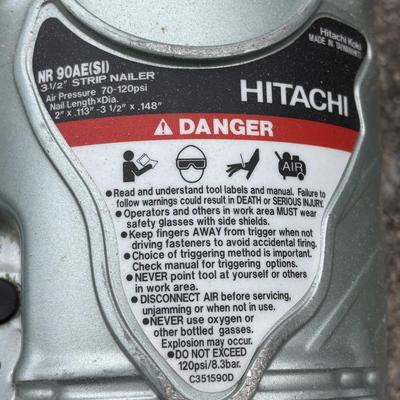 LOT 139: Hitachi Framing Nailer & Circular Saw