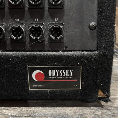 LOT 142: Odessey Audio Rack w/Equipment: Ashely Parametric Equalizer, Symetric 528 & 425, Furman Signal Processor