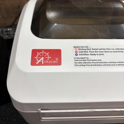 LOT 143: Arkscan Thermal Printer & Label