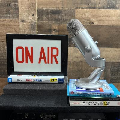 LOT 147: On Air Lightbox, Blue Yeti USB Microphone & More