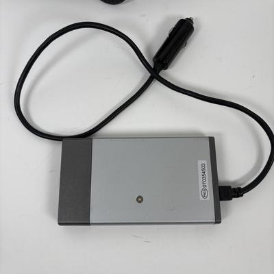 LOT 150: On the Road Collection: Road Pro RPP1-100USB Inverter, Vee Peak Scan Tool, Quro Lock Vibration Damper, Leatherman Multi Tool,...