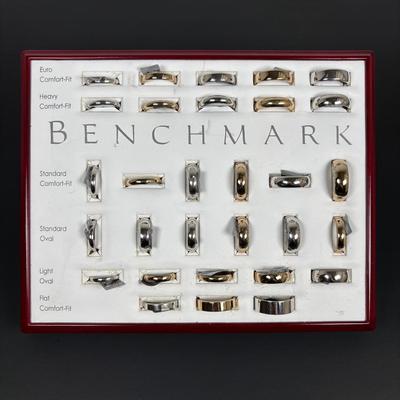 LOT 151: Benchmark No Sale Rings & Ring Display: Various Sizes