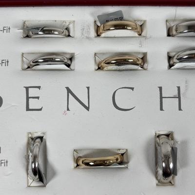 LOT 151: Benchmark No Sale Rings & Ring Display: Various Sizes