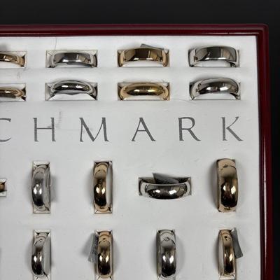 LOT 151: Benchmark No Sale Rings & Ring Display: Various Sizes