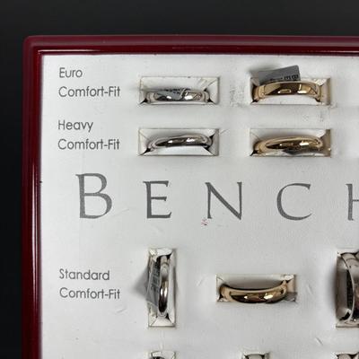 LOT 151: Benchmark No Sale Rings & Ring Display: Various Sizes