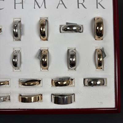 LOT 151: Benchmark No Sale Rings & Ring Display: Various Sizes
