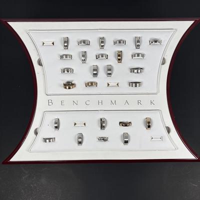 LOT 152: Benchmark No Sale Rings & Ring Display: Various Sizes