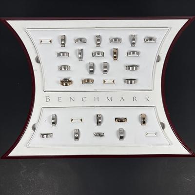 LOT 152: Benchmark No Sale Rings & Ring Display: Various Sizes