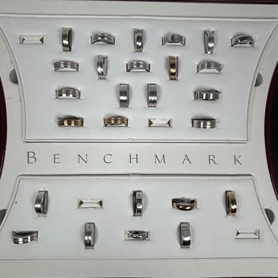 LOT 152: Benchmark No Sale Rings & Ring Display: Various Sizes