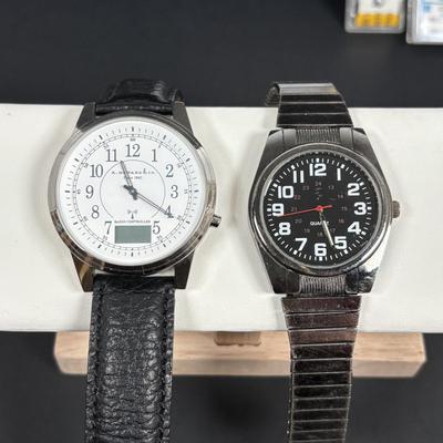 LOT 154: E. Howard Radio Controlled Watch, Van Heusen Collection, Watch Bands & More
