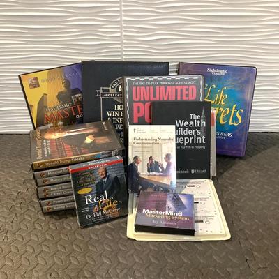 LOT 163: Motivational / Self Help Collection - Dale Carnegie, Anthony Robbins, Dr Phil McGraw, Trump University and More