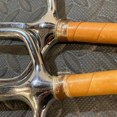 LOT 164: Pair of Chrome Sai Martial Arts Swords