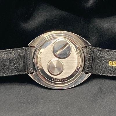 LOT 167: Bulova Accutron Watch with Genuine Lizard Band