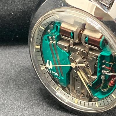 LOT 167: Bulova Accutron Watch with Genuine Lizard Band