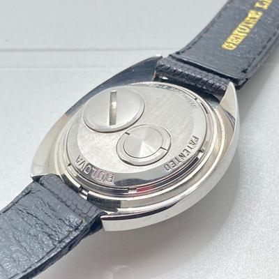 LOT 167: Bulova Accutron Watch with Genuine Lizard Band