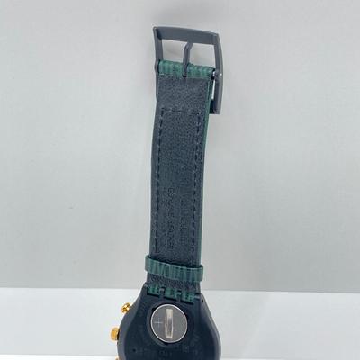 LOT 168: Vintage Swatch Swiss Rollerball Twenty Two Jewels Chronograph Watch in Original Case