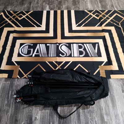 LOT 191: LS Pro PhotoStudio Softbox, Cowboy Studio Gatsby Backdrop, Neewer Reflector, Easel & More