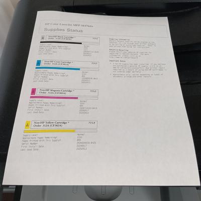 LOT 192: HP Color LaserJet Pro MFP M476dw Printer