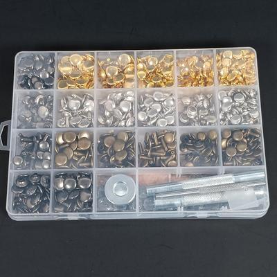 LOT 196: Rivet Kit for Leatherworking with a Dual Head Nylon / Rubber Hammer
