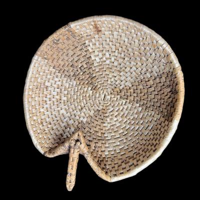 Sale Photo Thumbnail #760: Includes one handled basket, and one apple shaped basket. Measurement of longest: 12.5”. [CS]