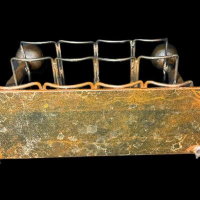 Sale Photo Thumbnail #767: Holds twelve bottles. Measurement: 18”W x 15”H x 6.5”D. [AG]