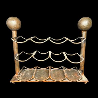 Sale Photo Thumbnail #765: Holds twelve bottles. Measurement: 18”W x 15”H x 6.5”D. [AG]