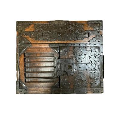 Antique Japanese Wood and Metal Tansu Chest