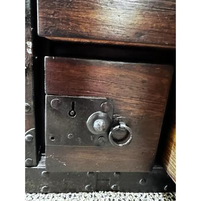 Antique Japanese Wood and Metal Tansu Chest