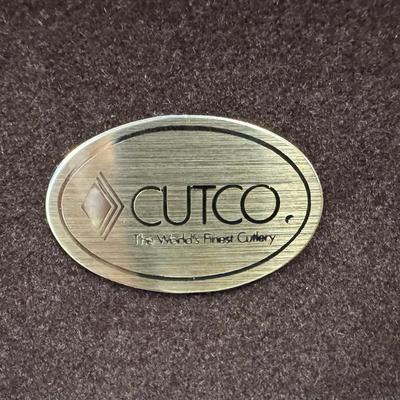 Sale Photo Thumbnail #769: Eight piece set with original wood box. Measurement of knives: 8.5”L (each, overall). [AG]