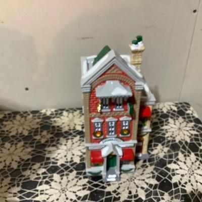 Sale Photo Thumbnail #360: Dept 56 Snow Village Finklea’s Firery Costume Shop with box no light