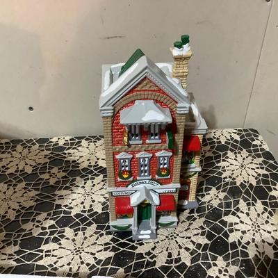 Sale Photo Thumbnail #361: Dept 56 Snow Village Finklea’s Firery Costume Shop with box no light