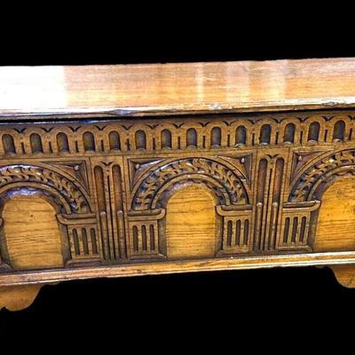 Antique Titchmarsh & Goodwin Coffer Trunk Chest