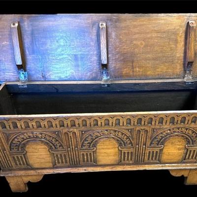 Antique Titchmarsh & Goodwin Coffer Trunk Chest