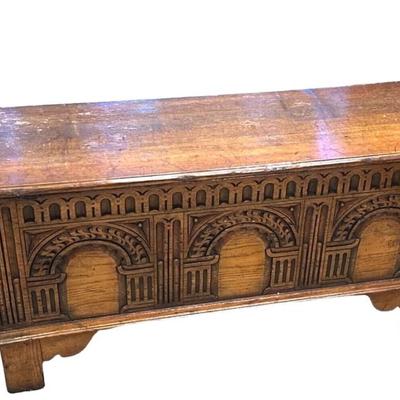 Antique Titchmarsh & Goodwin Coffer Trunk Chest
