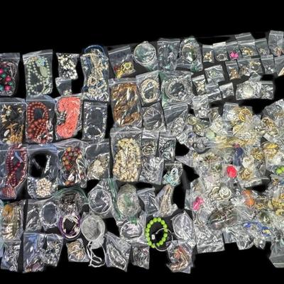 Sale Photo Thumbnail #775: Includes earrings, bracelets, necklaces, and more. [AG]