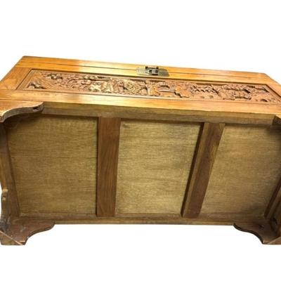 Vintage Chinese Camphor Wood Storage Trunk