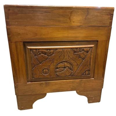 Vintage Chinese Camphor Wood Storage Trunk