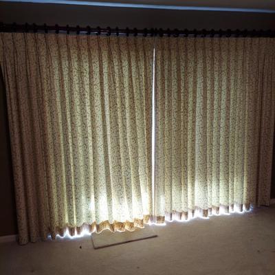 Filigree Print Curtains (BP-BBL)