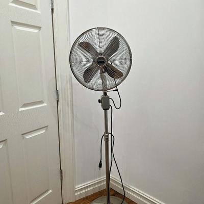 Sale Photo Thumbnail #354: Allaire Telescoping Floor Fan by Restoration Hardware. Very clean, barely used. Please see advertisement photo for specifications. Retails for $300+