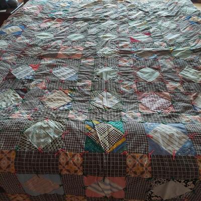 Vintage Hand-Quilted Quilt (BPR-BBL)