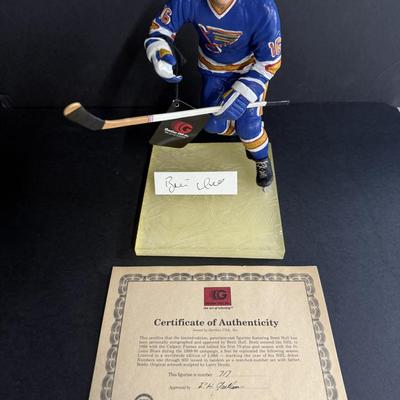 Brett Hull Autographed Figurine #717/959