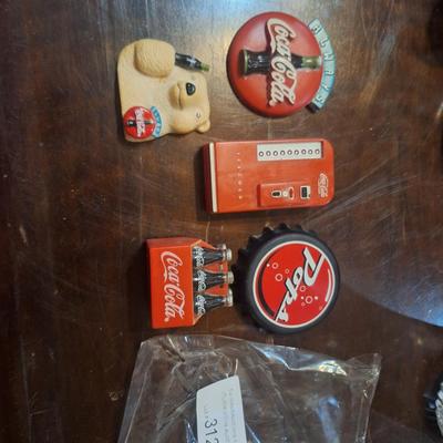 Sale Photo Thumbnail #1313: Coca cola refrigerator magnets