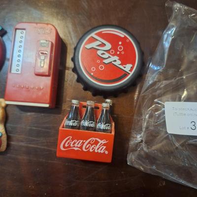Sale Photo Thumbnail #1315: Coca cola refrigerator magnets