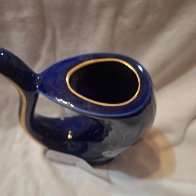 Sale Photo Thumbnail #1325: cobalt blue porcelain bud vase