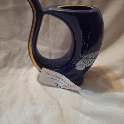 Sale Photo Thumbnail #1324: cobalt blue porcelain bud vase