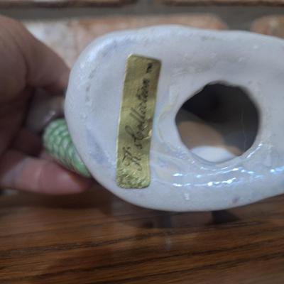 Sale Photo Thumbnail #1329: vintage iridescent dolphin figurine